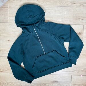 danskin | green cropped sweatshirt hoodie size small